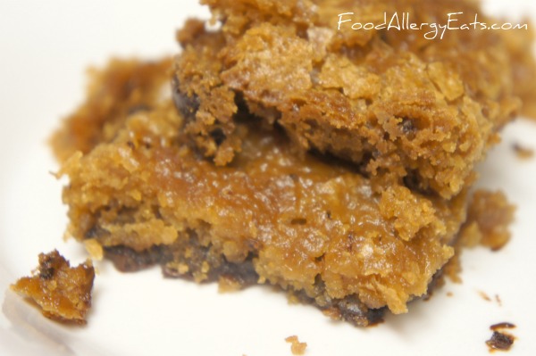 allergy free chocolate blondies