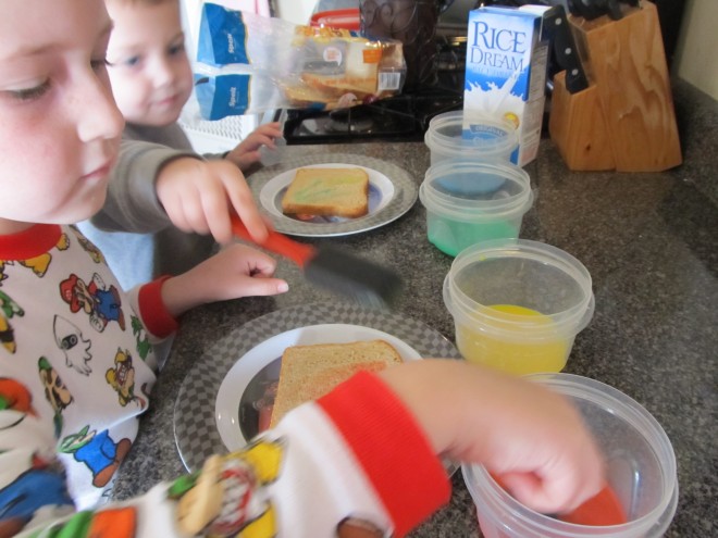 rainbow toast, dairy free toast