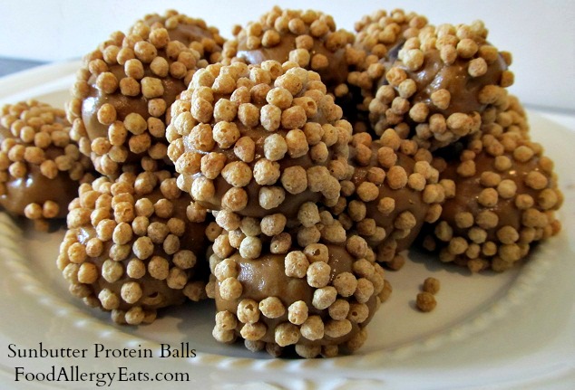 Sunbutter Protein Balls @FoodAllergyEats