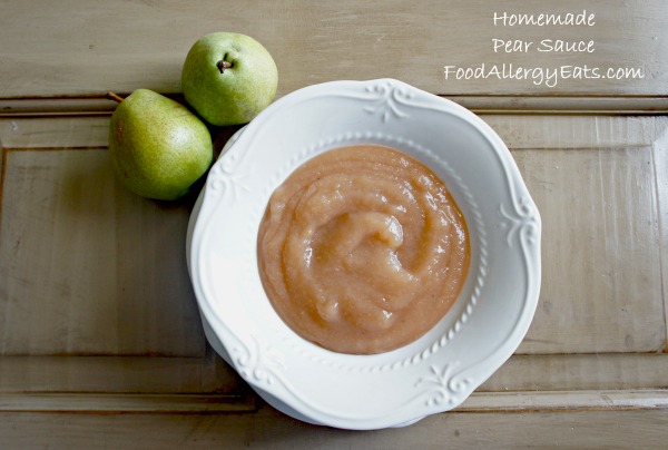 Slow Cooker Pear Sauce from @FoodAllergyEats #vegan #foodallergies