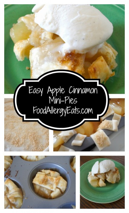 Easy Apple Cinnamon Mini-Pies from FoodAllergyEats.com #vegan