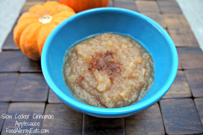 Slow Cooker Cinnamon Applesauce from @FoodAllergyEats #vegan