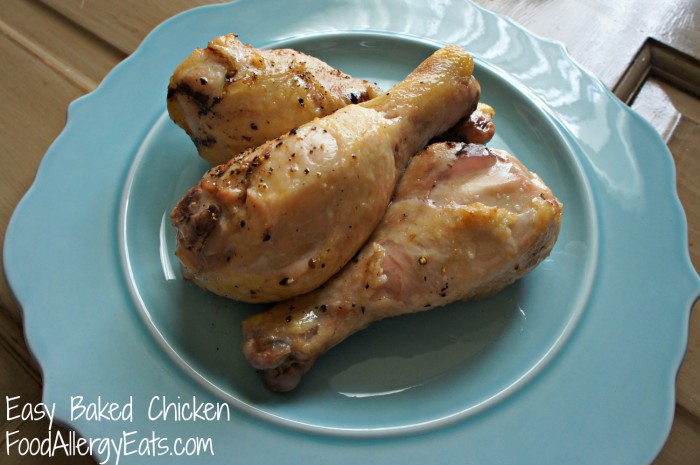 Easy Baked Chicken from FoodAllergyEats.com #foodallergies