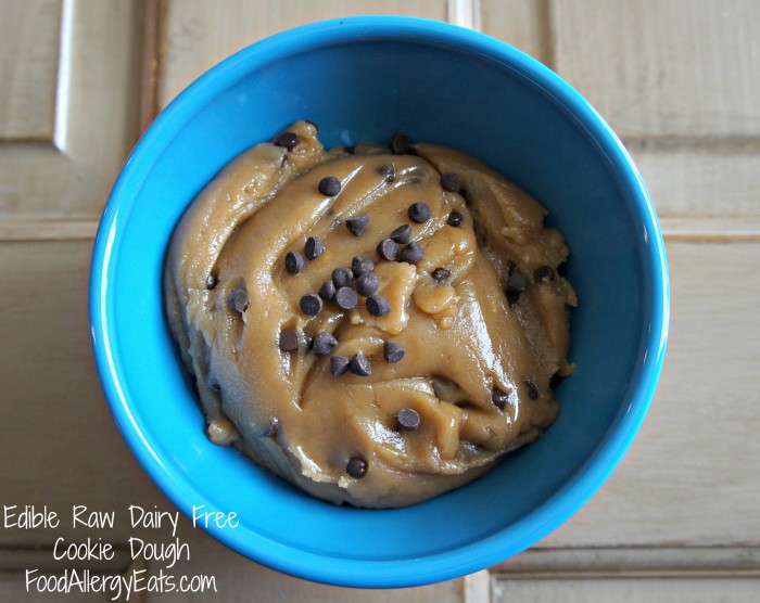 Edible Raw Dairy Free Cookie Dough from @FoodAllergyEats #vegan