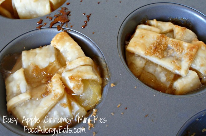 Easy Apple Cinnamon Mini-Pies on FoodAllergyEats.com