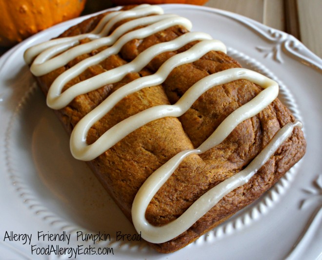 Allergy Friendly Pumpkin Bread on FoodAllergyEats.com