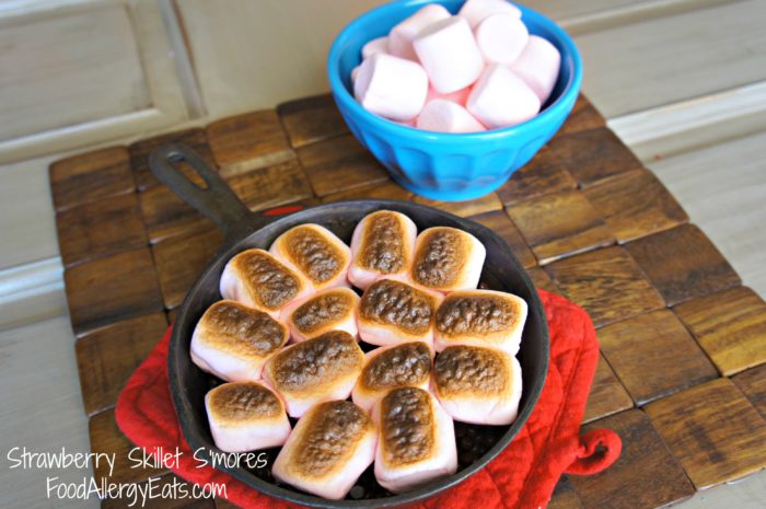 Strawberry Skillet S'mores from FoodAllergyEats.com 