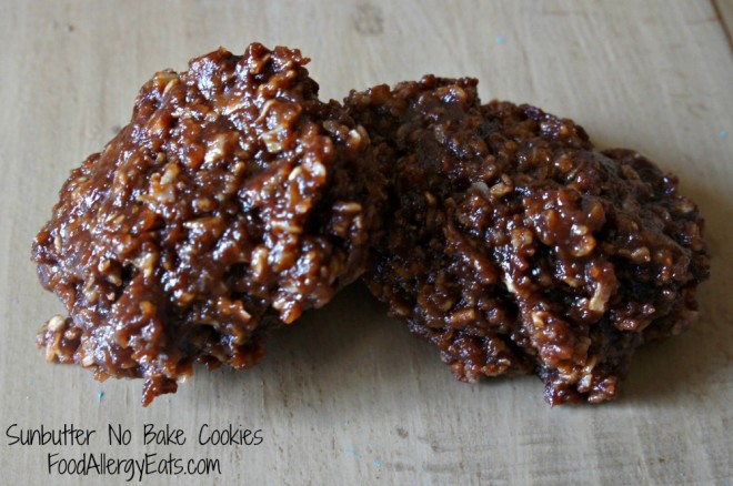 Sunbutter No Bake Cookies from FoodAllergyEats.com