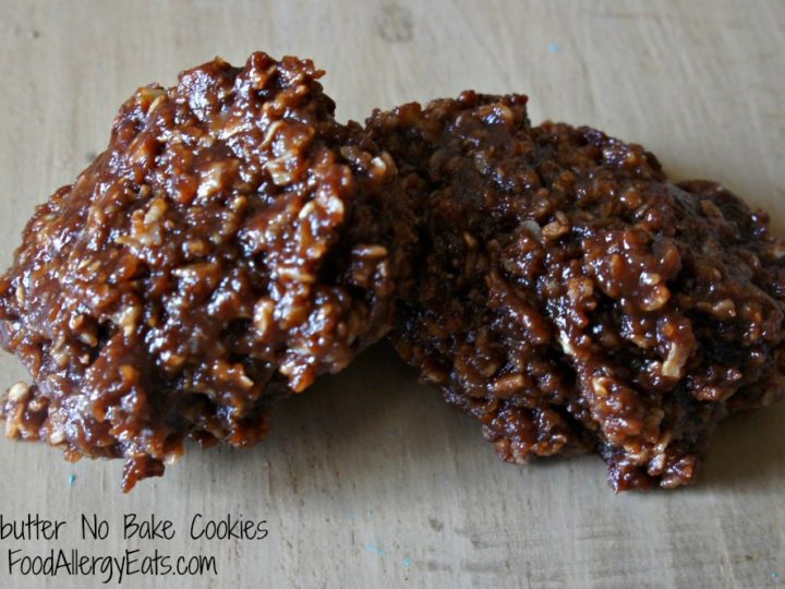 Allergy Friendly Sunbutter No Bake Cookies