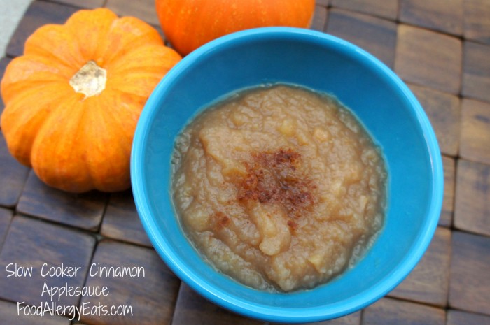 Slow Cooker Cinnamon Applesauce from @FoodAllergyEats #vegan