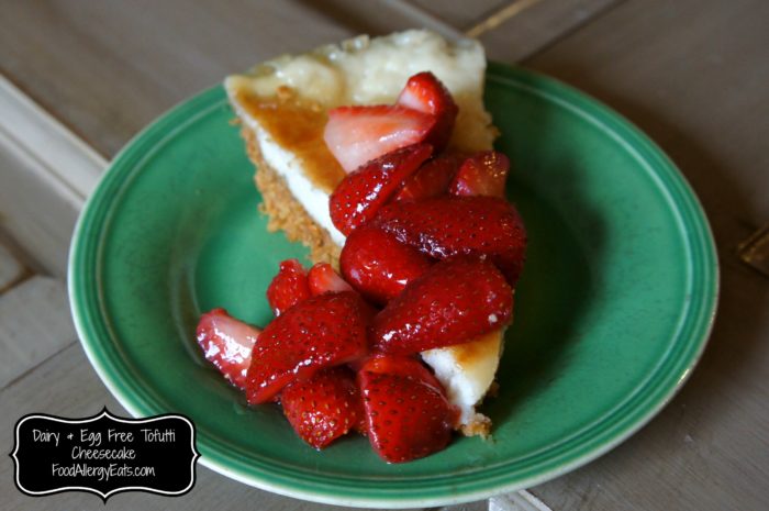 Dairy Free & Egg Free Tofutti Cheesecake via @FoodAllergyEats #vegan