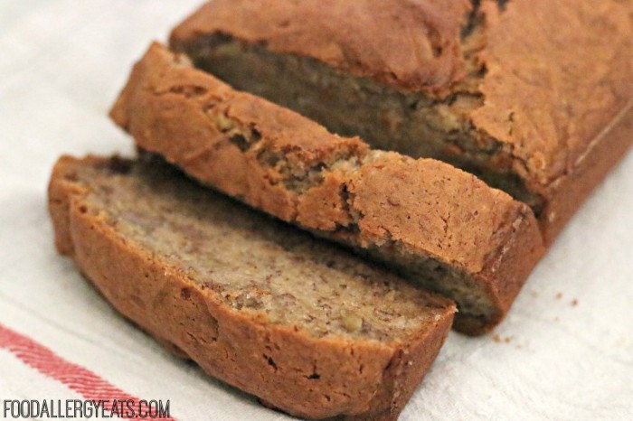 Allergy Friendly Banana Bread #glutenfree