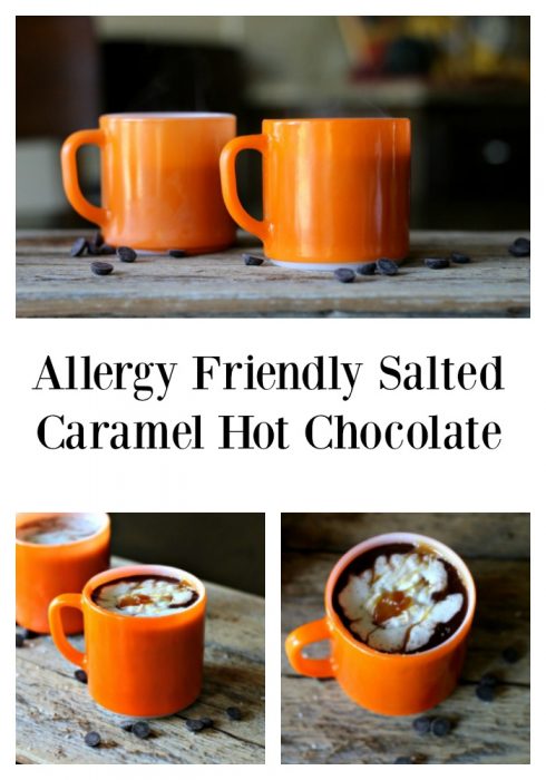 Allergy Friendly Salted Caramel Hot Chocolate