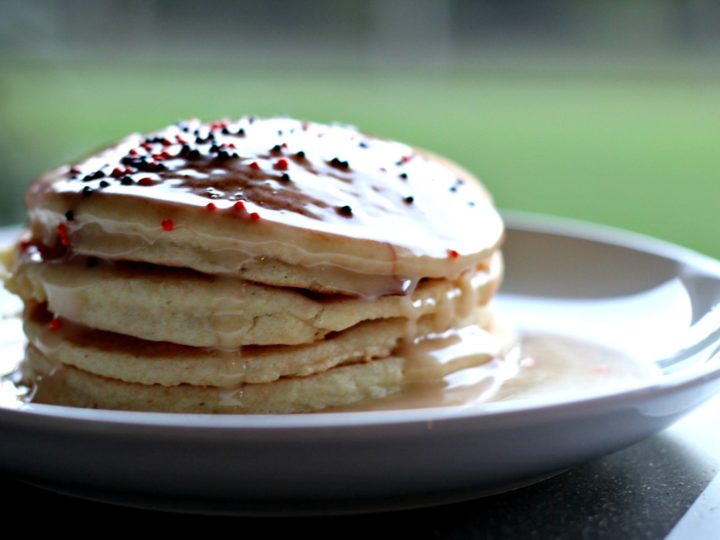 Allergy Friendly Cake Batter Pancakes